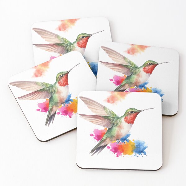 Item preview, "Painted Wings – Watercolor Hummingbird" designed and sold by Moonwood Atelier .