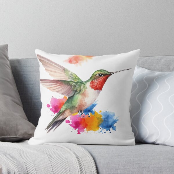 Item preview, "Painted Wings – Watercolor Hummingbird" designed and sold by Moonwood Atelier .