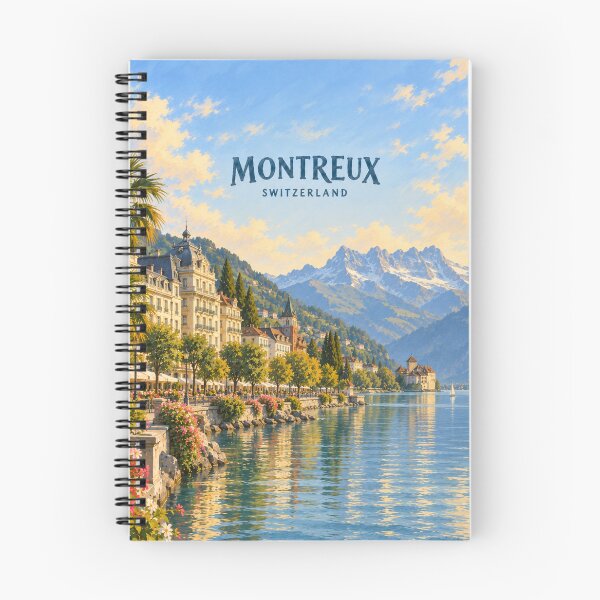 Item preview, Montreux Painterly Swiss Riviera Impression designed and sold by MichaeIRellov.