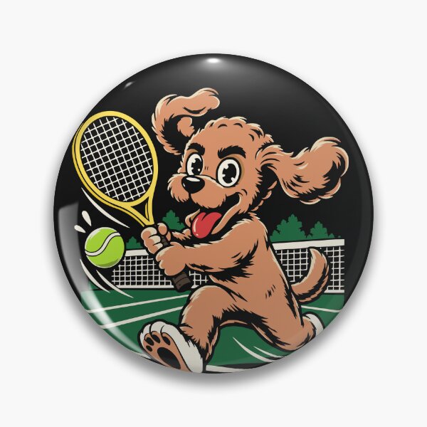 Artikelvorschau, Glücklicher Hund spielt Tennis entworfen und verkauft von baginiak.