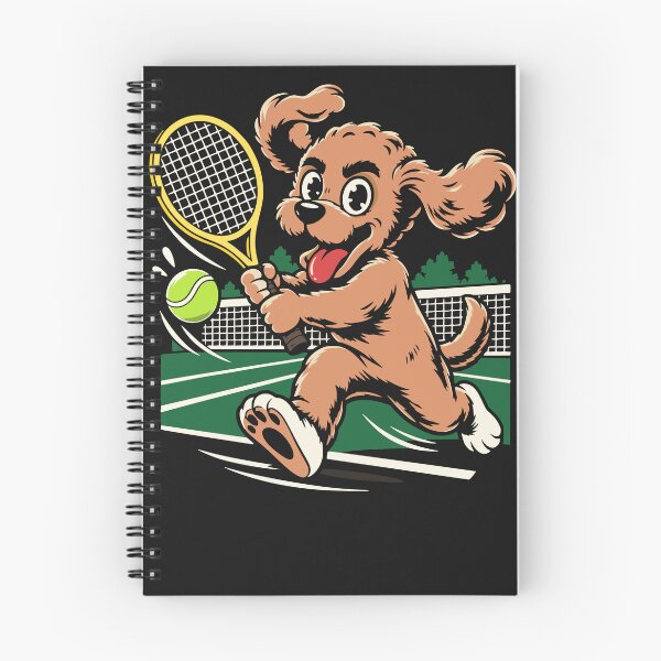 Item preview, Happy Dog Playing Tennis designed and sold by baginiak.