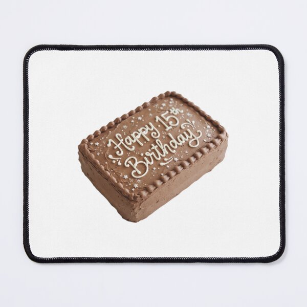 Item preview, Happy 15th birthday 15 cute adorable cake party chocolate brown kawaii designed and sold by CheeseBlueprint.