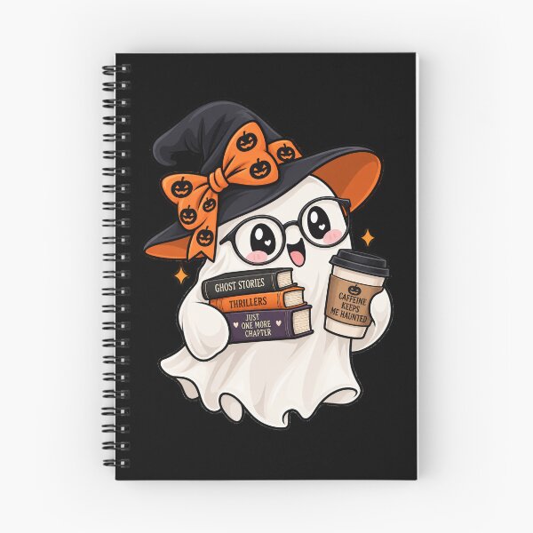 Item preview, Cute Spooky Librarian Ghost Halloween Book Lover designed and sold by Crystal-Tree.