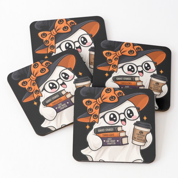 Item preview, Cute Spooky Librarian Ghost Halloween Book Lover designed and sold by Crystal-Tree.