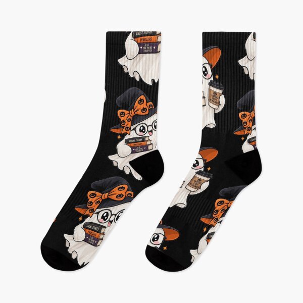 Item preview, Cute Spooky Librarian Ghost Halloween Book Lover designed and sold by Crystal-Tree.