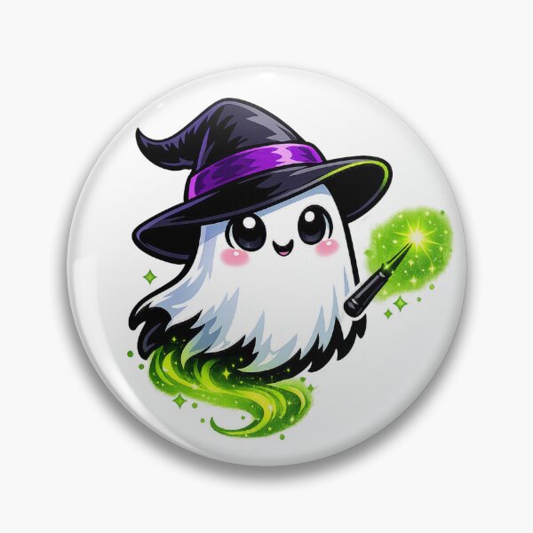 Item preview, Witchy Ghost - Spooky Cute Halloween Series designed and sold by ImagineNature.