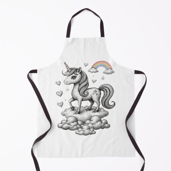 Item preview, Glitter Rainbow Unicorn - Vintage Engraving Cute Goth Sticker Art designed and sold by HealingEraInk.