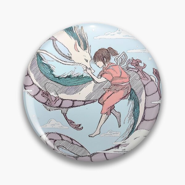 Item preview, flying girl [[chihiros's]] go -%[ghiblis]%- aways and dragon designed and sold by liyavhushop.
