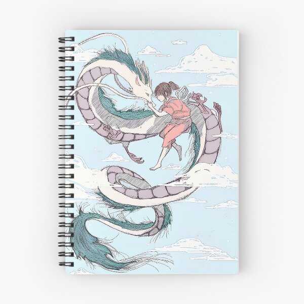 Item preview, flying girl [[chihiros's]] go -%[ghiblis]%- aways and dragon designed and sold by liyavhushop.