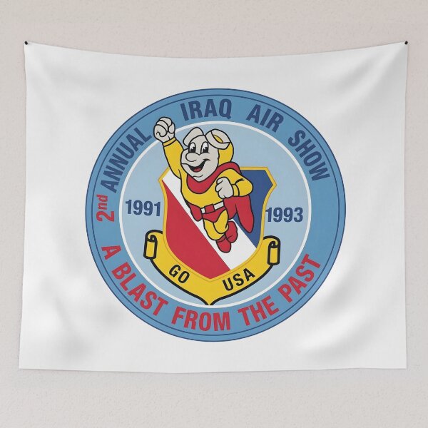 Item preview, USAF 2nd Annual Iraq Air Show A Blast From The Past Morale Patch designed and sold by CharlieDesings.