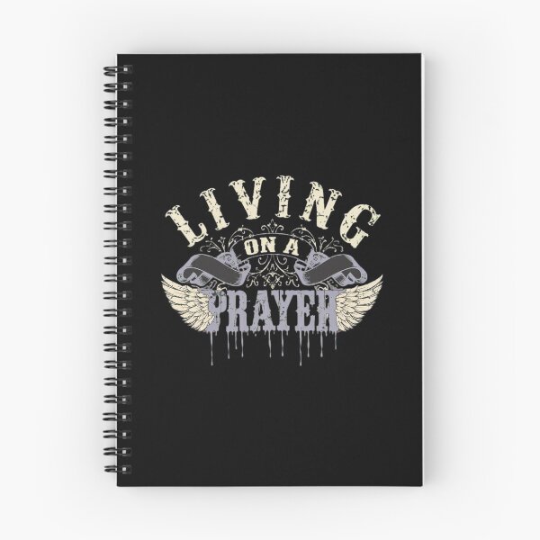 Item preview, LIVINGS ON A PRAYERS Rock Quote Wing designed and sold by PalasGryzuary.