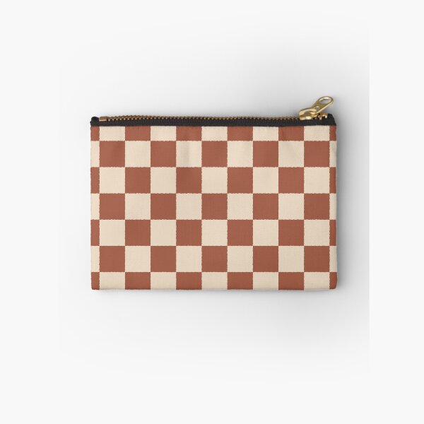 Item preview, Terracotta Ichimatsu Japanese Checkerboard Pattern designed and sold by babyandbunny.