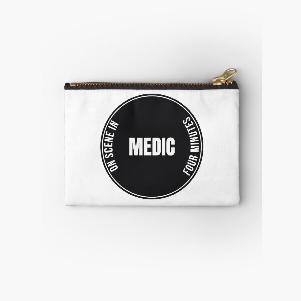 Item preview, On Scene In Four Minutes Medic Badge - Paramedic EMT Pride Sticker designed and sold by LMSquare.
