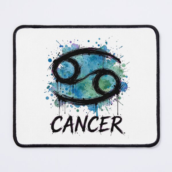 Item preview, Cancer Zodiac Sign Watercolor Grunge Blue Green designed and sold by Vibe-Vary.