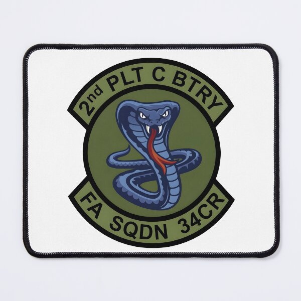 Item preview, US Army Field Artillery Squadron 34th Cavalry Regiment C Battery 2nd Platoon Patch designed and sold by CharlieDesings.