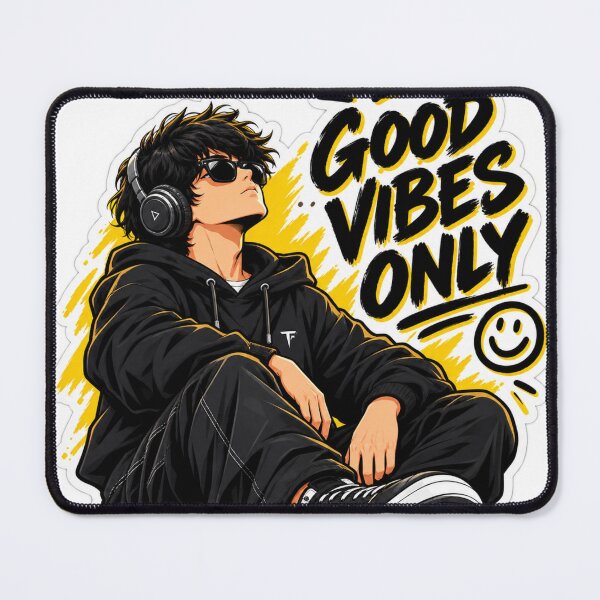 Item preview, Good Vibes Only  Streetwear Anime Sticker designed and sold by GenZ Doodle.