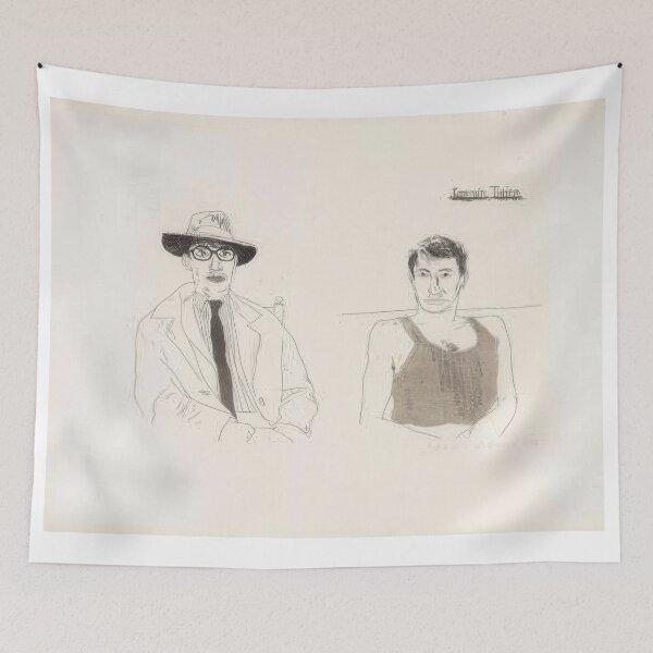 Item preview, David Hockney -  Kasmin Twice - Signed Print by David Hockney undefinedr designed and sold by LILLIANSTRANGEy.