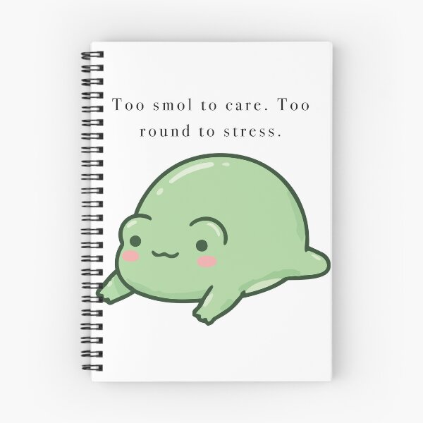 Item preview, Cute Frog Too Smol To Care Round designed and sold by Cozy Moss Studio.