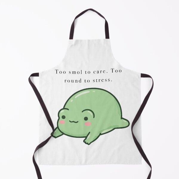 Item preview, Cute Frog Too Smol To Care Round designed and sold by Cozy Moss Studio.