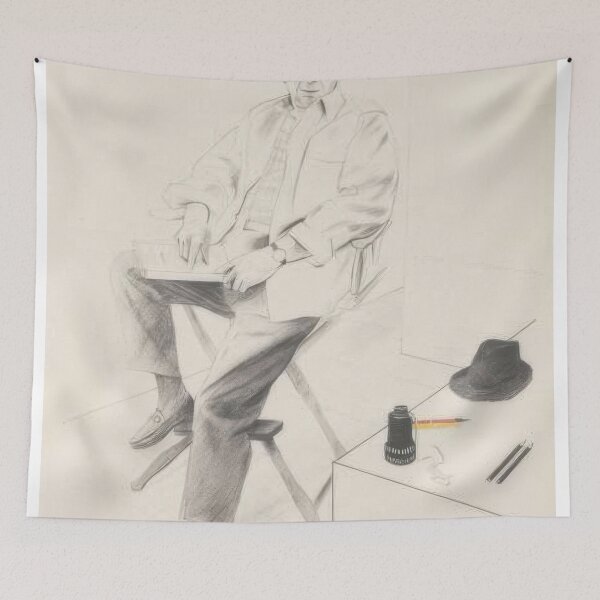 Item preview, David Hockney -  Billy Wilder - Signed Print by David Hockney undefinedr designed and sold by LILLIANSTRANGEy.