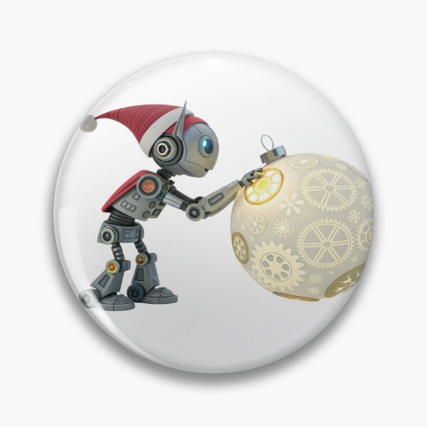 Item preview, Cute Christmas Robot Decorating Gear Ornament designed and sold by Angellacelin.