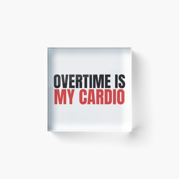 Item preview, Overtime Is My Cardio - Funny EMS Paramedic Sticker for Long Shifts designed and sold by LMSquare.