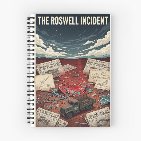 Item preview, The Roswell Crash Incident - Custom Original UFO X-Files Case Poster Wall Art designed and sold by Cool Robot Bro..