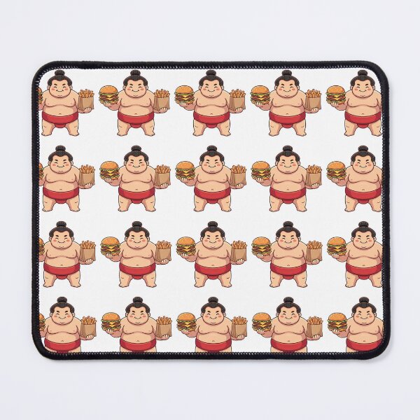 Item preview, Simple and Cute Sumo Logo - Hamburger and Fries  designed and sold by Studio-MiMi.