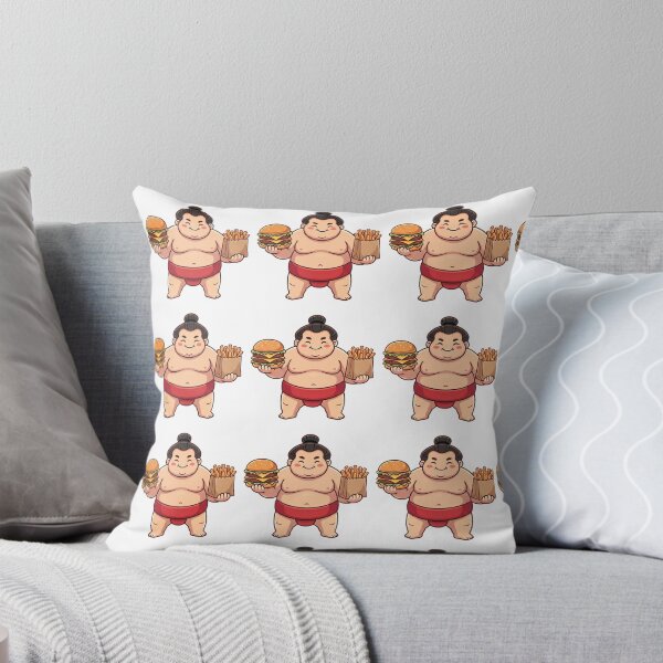 Item preview, Simple and Cute Sumo Logo - Hamburger and Fries  designed and sold by Studio-MiMi.