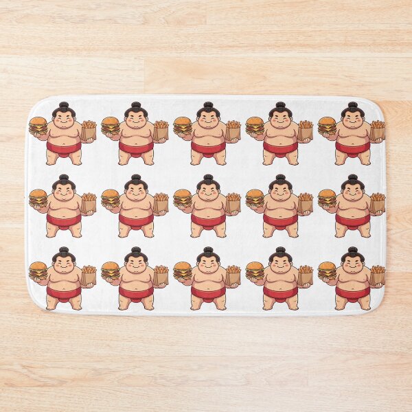 Item preview, Simple and Cute Sumo Logo - Hamburger and Fries  designed and sold by Studio-MiMi.