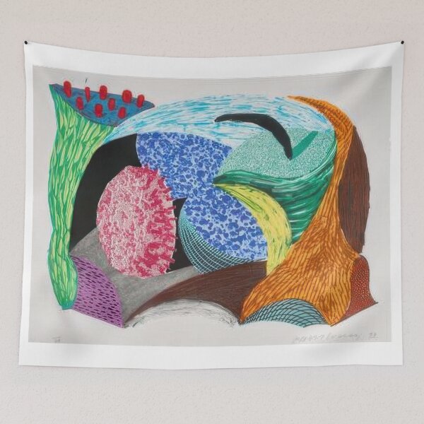 Item preview, David Hockney -  Blue Hang Cliff - Signed Print by David Hockney undefinedr designed and sold by LILLIANSTRANGEy.