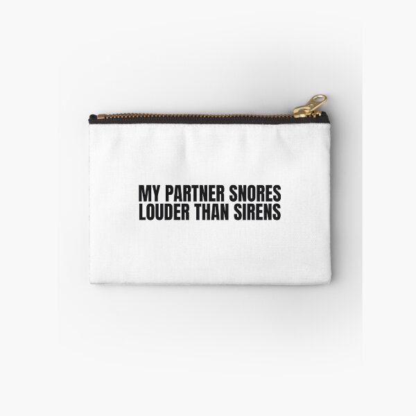 Item preview, My Partner Snores Louder Than Sirens - Funny EMS Crew Paramedic Sticker designed and sold by LMSquare.