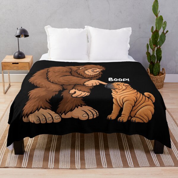 Item preview, Bigfoot and Chinese Shar-Pei Boop Fun Design Sasquatch designed and sold by rafaeltto.