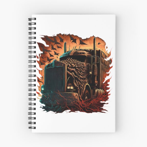 Item preview, Fierce Semi Truck from Hell Illustration with Fiery and Intense Design designed and sold by Dark  Horse.