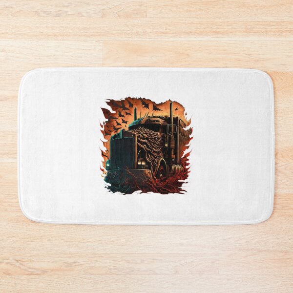 Item preview, Fierce Semi Truck from Hell Illustration with Fiery and Intense Design designed and sold by Dark  Horse.