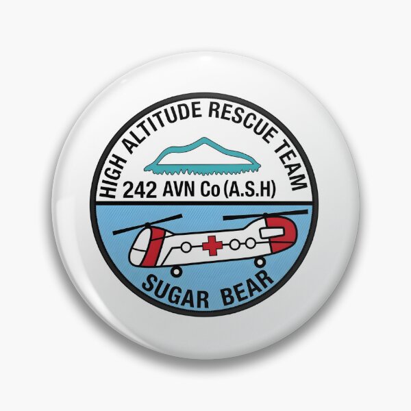 Item preview, US Army 242nd Aviation Company Sugar Bears High Altitude Rescue Team Patch designed and sold by CharlieDesings.