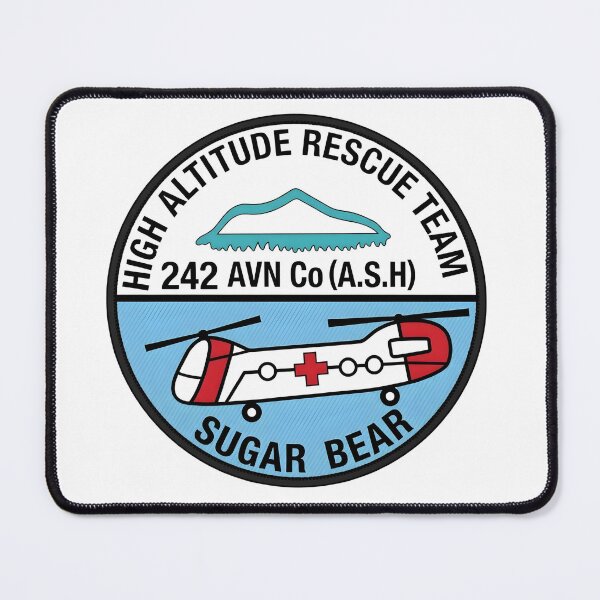 Item preview, US Army 242nd Aviation Company Sugar Bears High Altitude Rescue Team Patch designed and sold by CharlieDesings.
