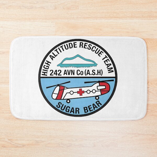 Item preview, US Army 242nd Aviation Company Sugar Bears High Altitude Rescue Team Patch designed and sold by CharlieDesings.
