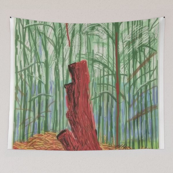Item preview, David Hockney -  The Arrival Of Spring In Woldgate, East Yorkshire In  (twenty eleven) -  February - Signed Print by David Hockney undefinedr designed and sold by LILLIANSTRANGEy.