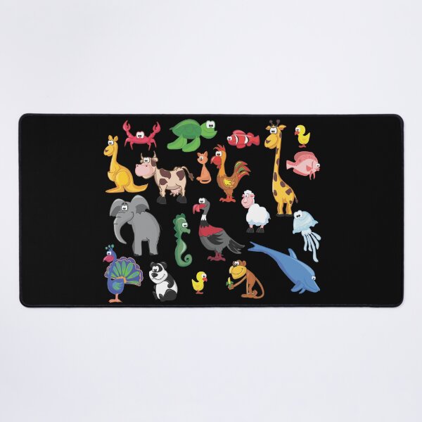 Item preview, Diverse Collection of Colorful Cartoon Animals" designed and sold by Johnnies.