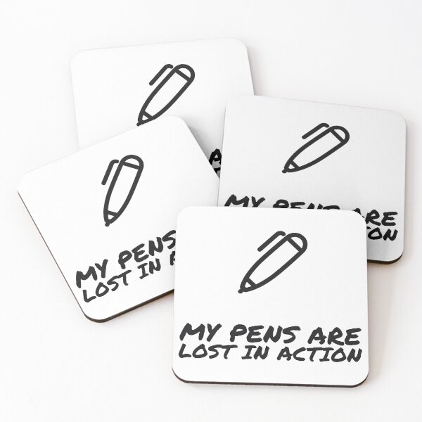 Item preview, My Pens Are Lost In Action - Funny EMT Paramedic Pen Sticker designed and sold by LMSquare.