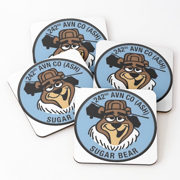 Item preview, US Army 242nd Aviation Company Sugar Bear Mascot Patch designed and sold by CharlieDesings.
