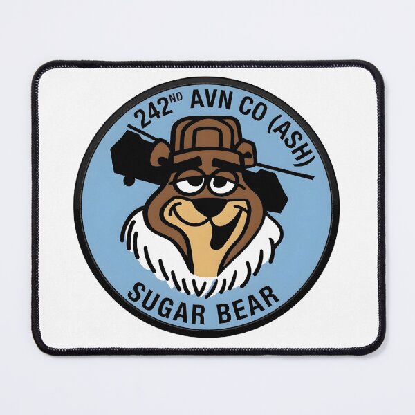 Item preview, US Army 242nd Aviation Company Sugar Bear Mascot Patch designed and sold by CharlieDesings.