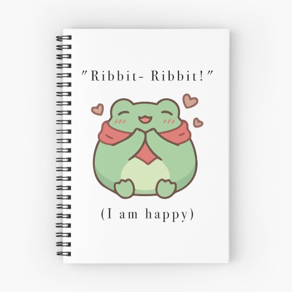 Item preview, Cute Happy Frog In Scarf Ribbit Ribbit designed and sold by Cozy Moss Studio.