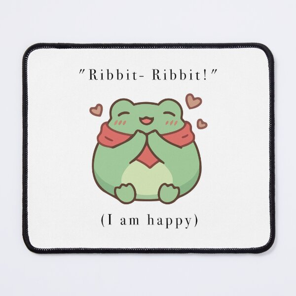 Item preview, Cute Happy Frog In Scarf Ribbit Ribbit designed and sold by Cozy Moss Studio.