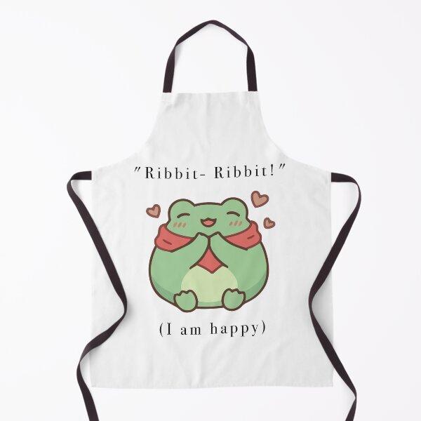 Item preview, Cute Happy Frog In Scarf Ribbit Ribbit designed and sold by Cozy Moss Studio.
