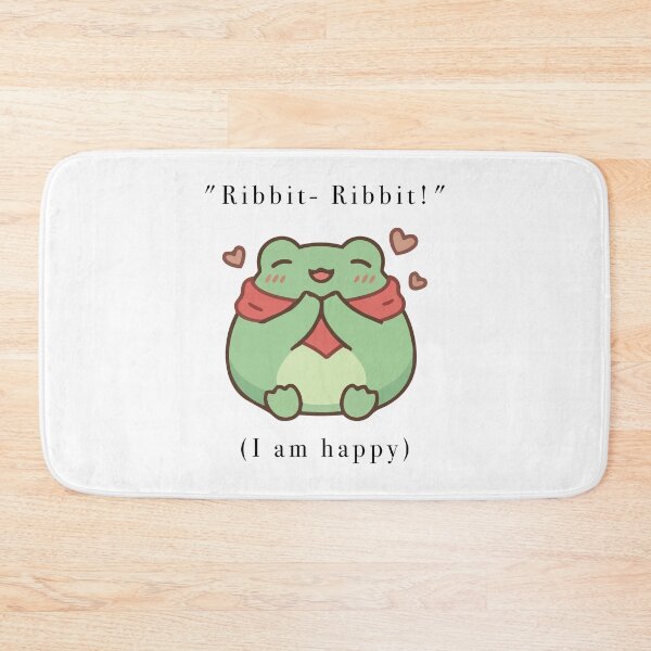Item preview, Cute Happy Frog In Scarf Ribbit Ribbit designed and sold by Cozy Moss Studio.