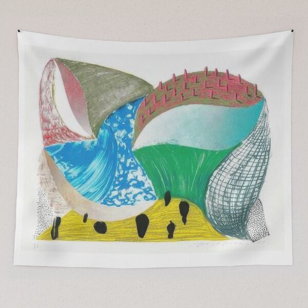 Item preview, David Hockney -  Gorge d'Incre - Signed Print by David Hockney undefinedr designed and sold by LILLIANSTRANGEy.