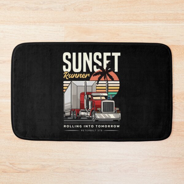 Item preview, Red Peterbilt Semi Truck with Box Trailer Illustration designed and sold by Dark  Horse.