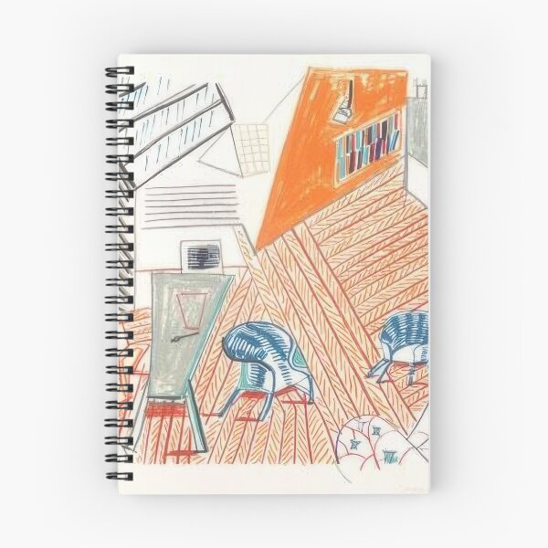 Item preview, David Hockney -  Pembroke Studio With Blue Chairs And Lamp - Signed Print by David Hockney undefinedr designed and sold by LILLIANSTRANGEy.